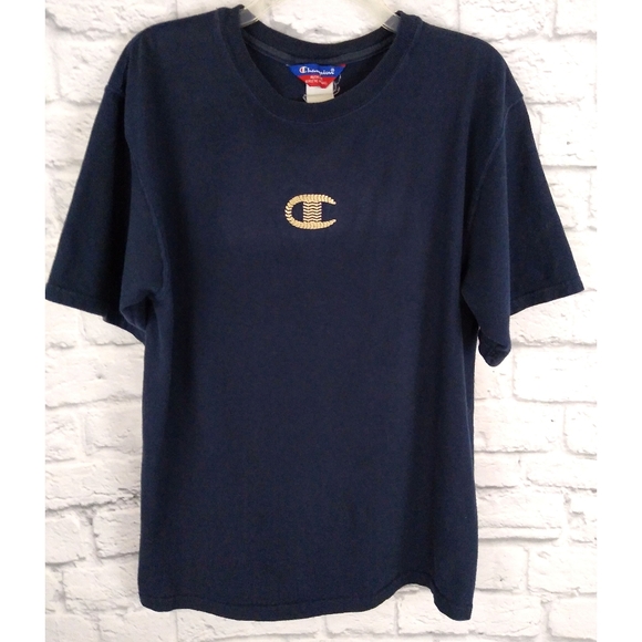 Champion Tops - Vintage Champion Chain C Embroidered Logo T Shirt